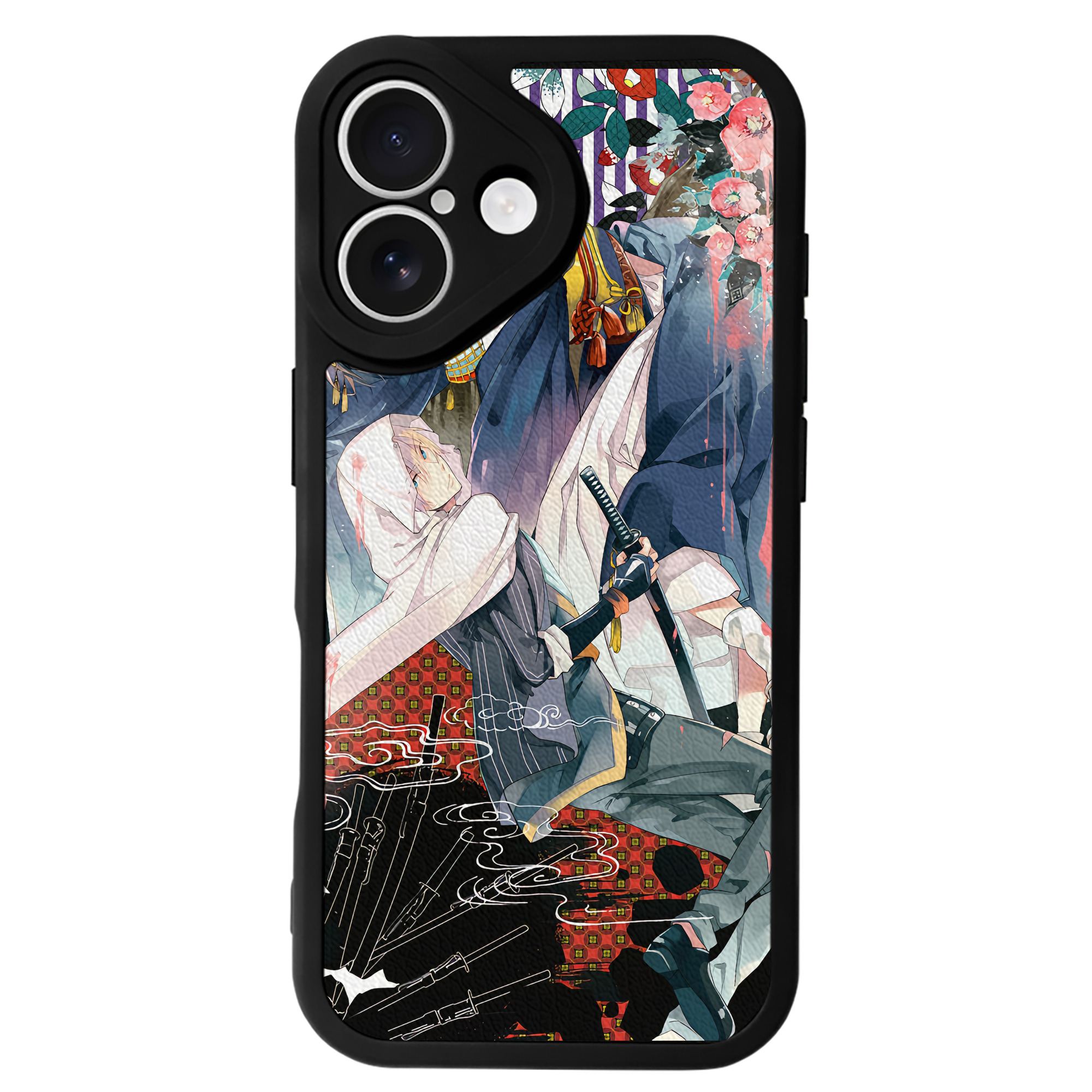 （画像用） 刀剣乱舞 Touken Ranbu 【iPhone 16シリーズ対応】シリコンスマホケース（レザー調） 材質：シリコン